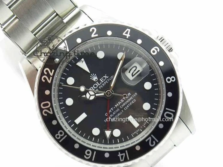 MiroTime 0114 RelaxedFit GMT-Master Vintage 1675 SS BP Best Edition Black Bezel White Markers A 3750